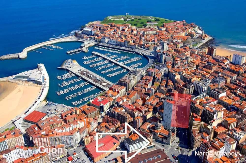 Puerto Deportivo Centro - Wifi Lägenhet Gijón Exteriör bild